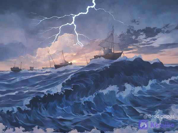 Troubled sea