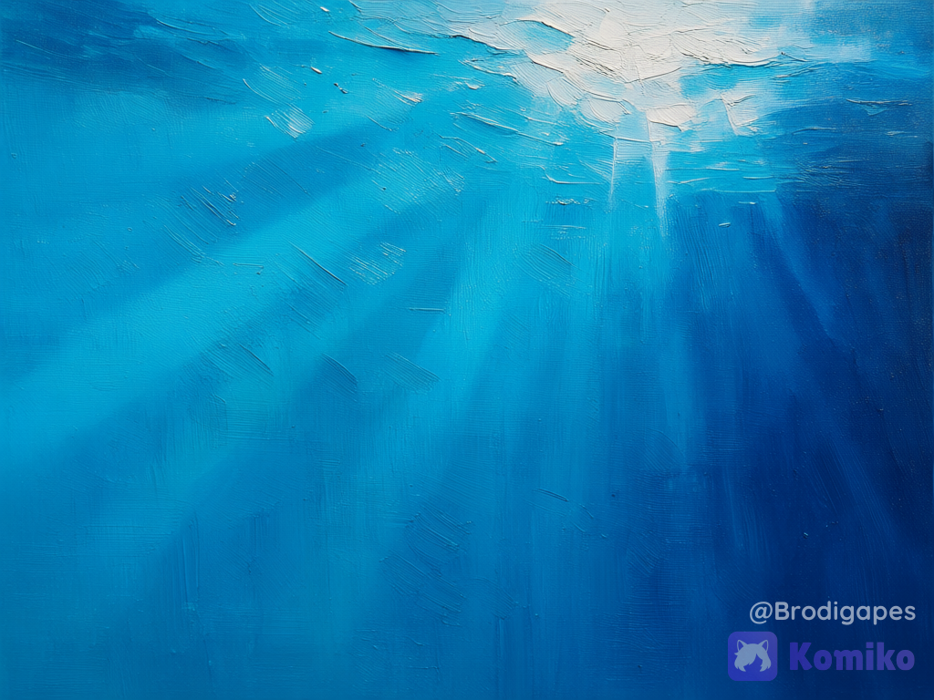 Deep blue water
