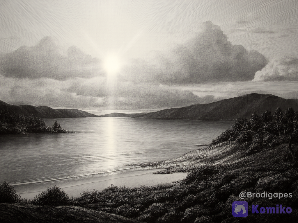 Morning at lake