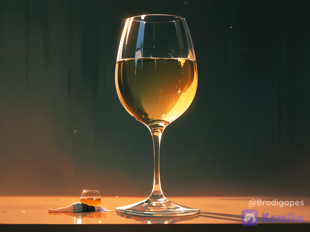 Wine can "weigh you down."