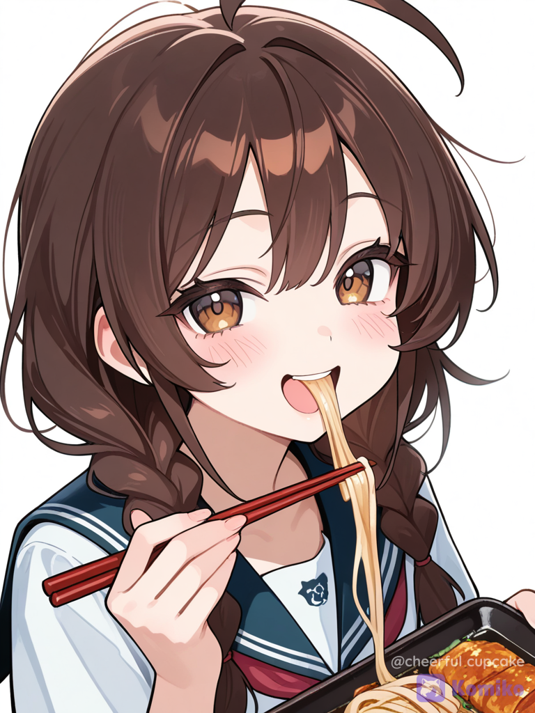 Eating girl