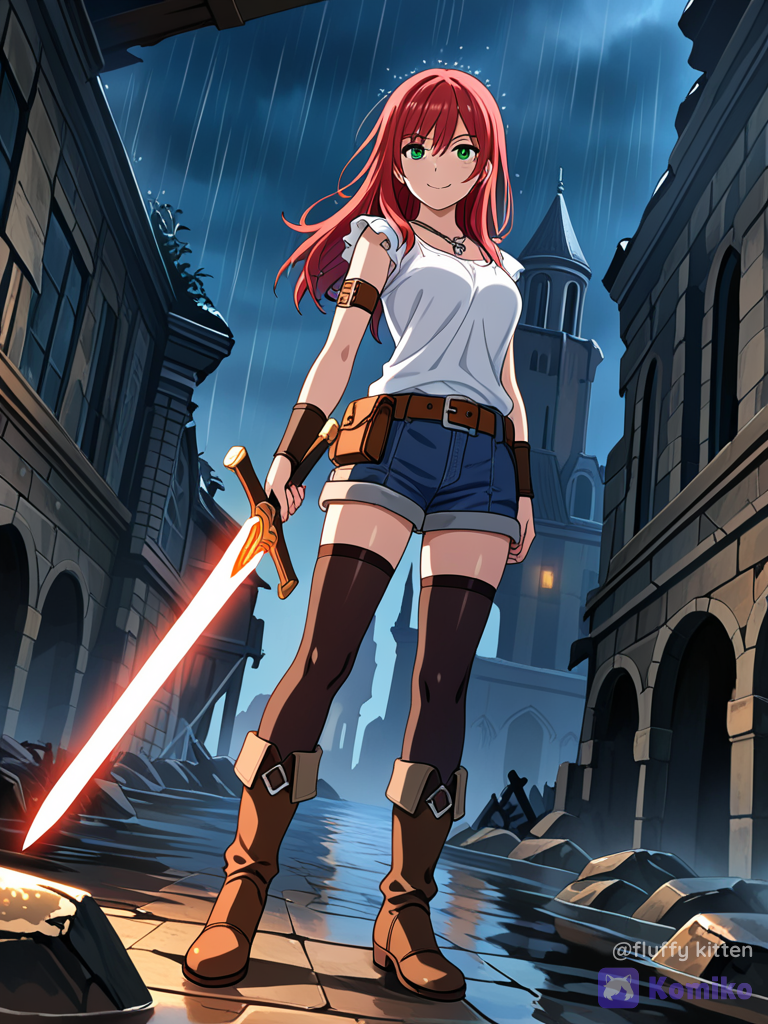 Girl with a sword