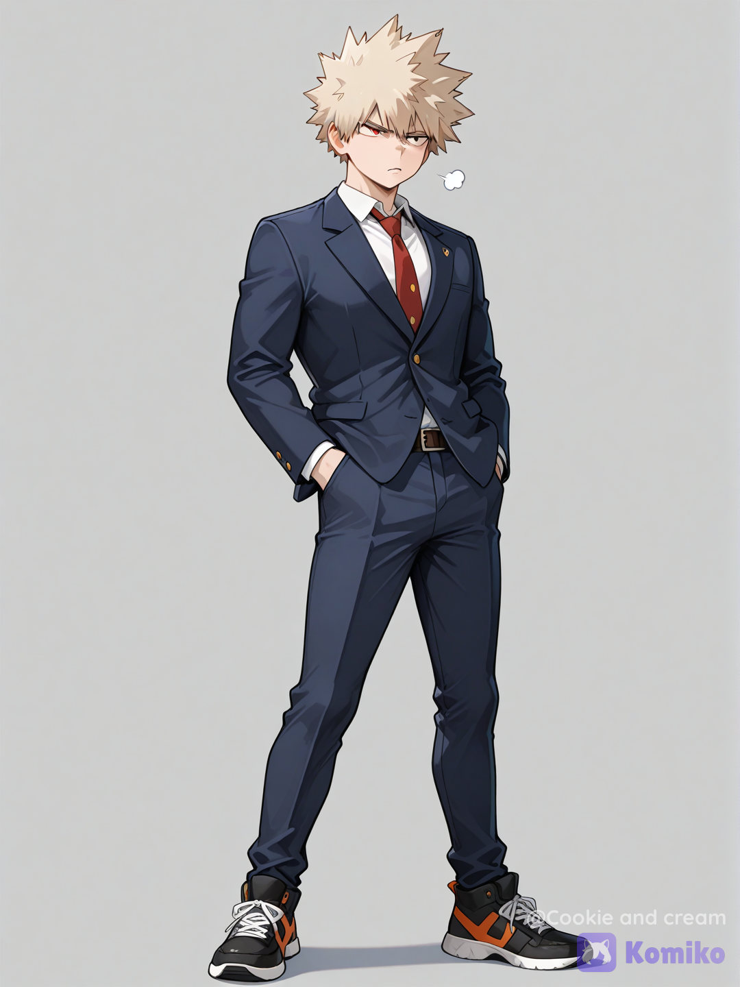 Bakugo has a new suit
