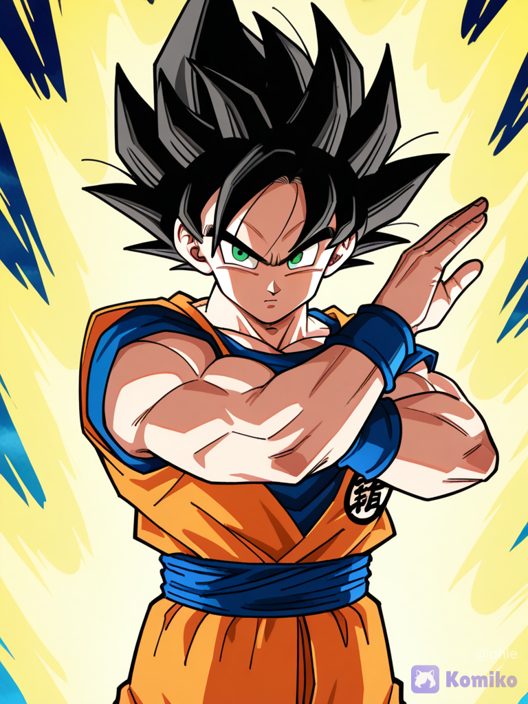 Goku's Fierce Stance! 🔥