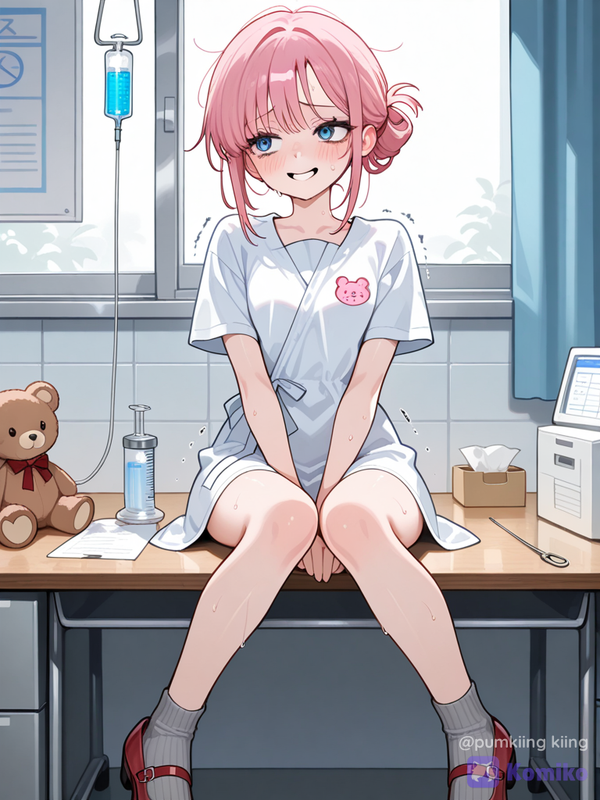 Nervous girl
