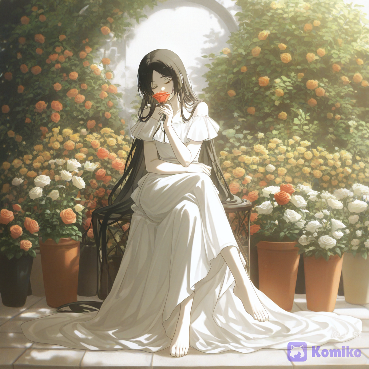 Tending the garden