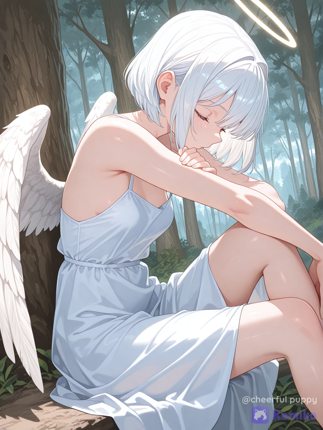 Angel(?) taking rest somewhere.
