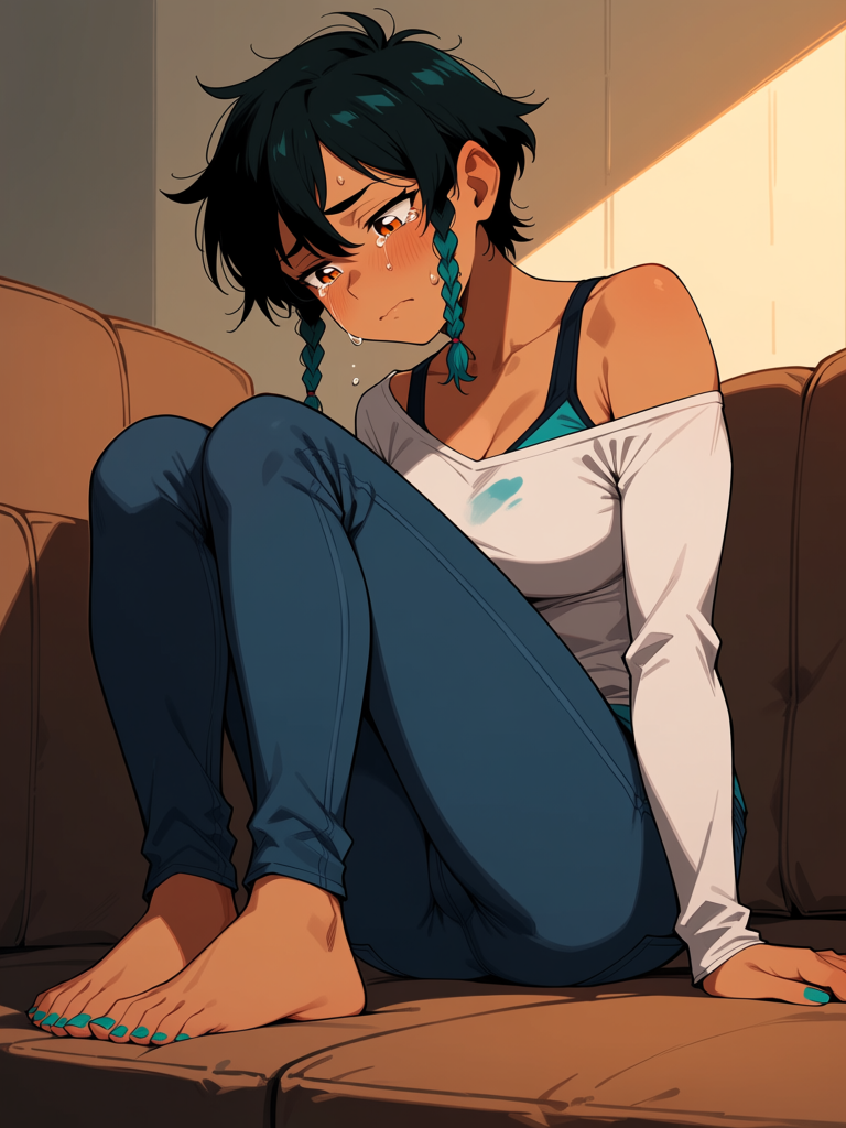 Arya crying