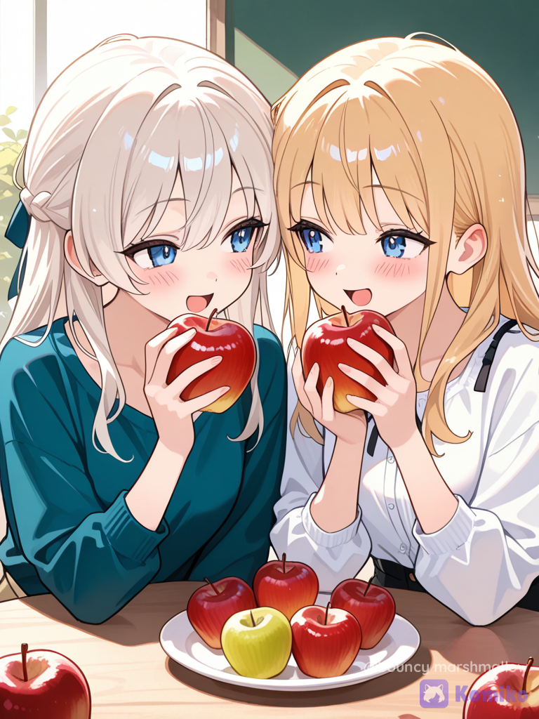 Apple Time w/ My Bestie 🍎💕