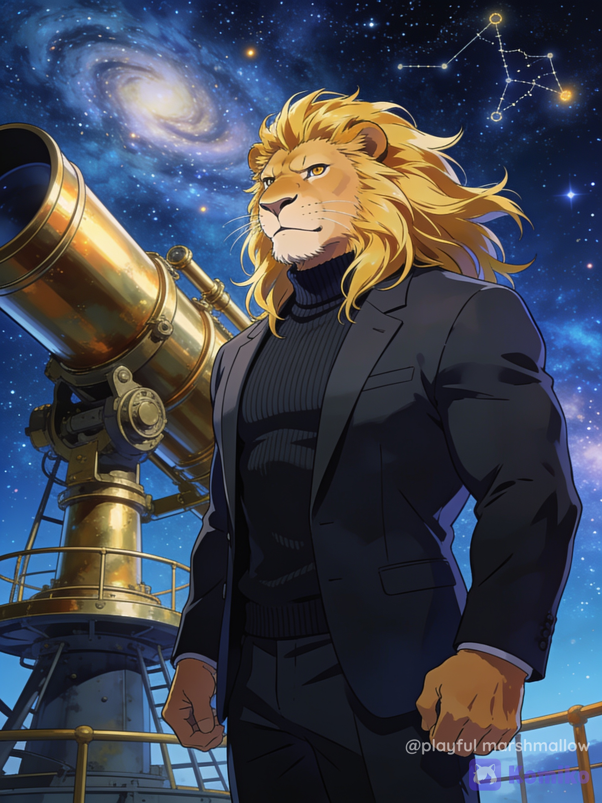 Leo Starforge – Lion Astronomer