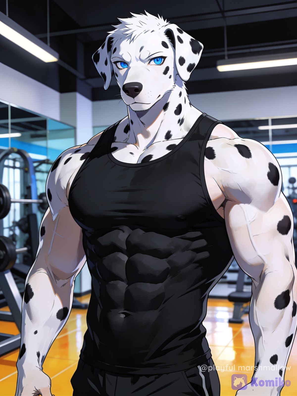 The "Muscular Dalmatian Trainer"
