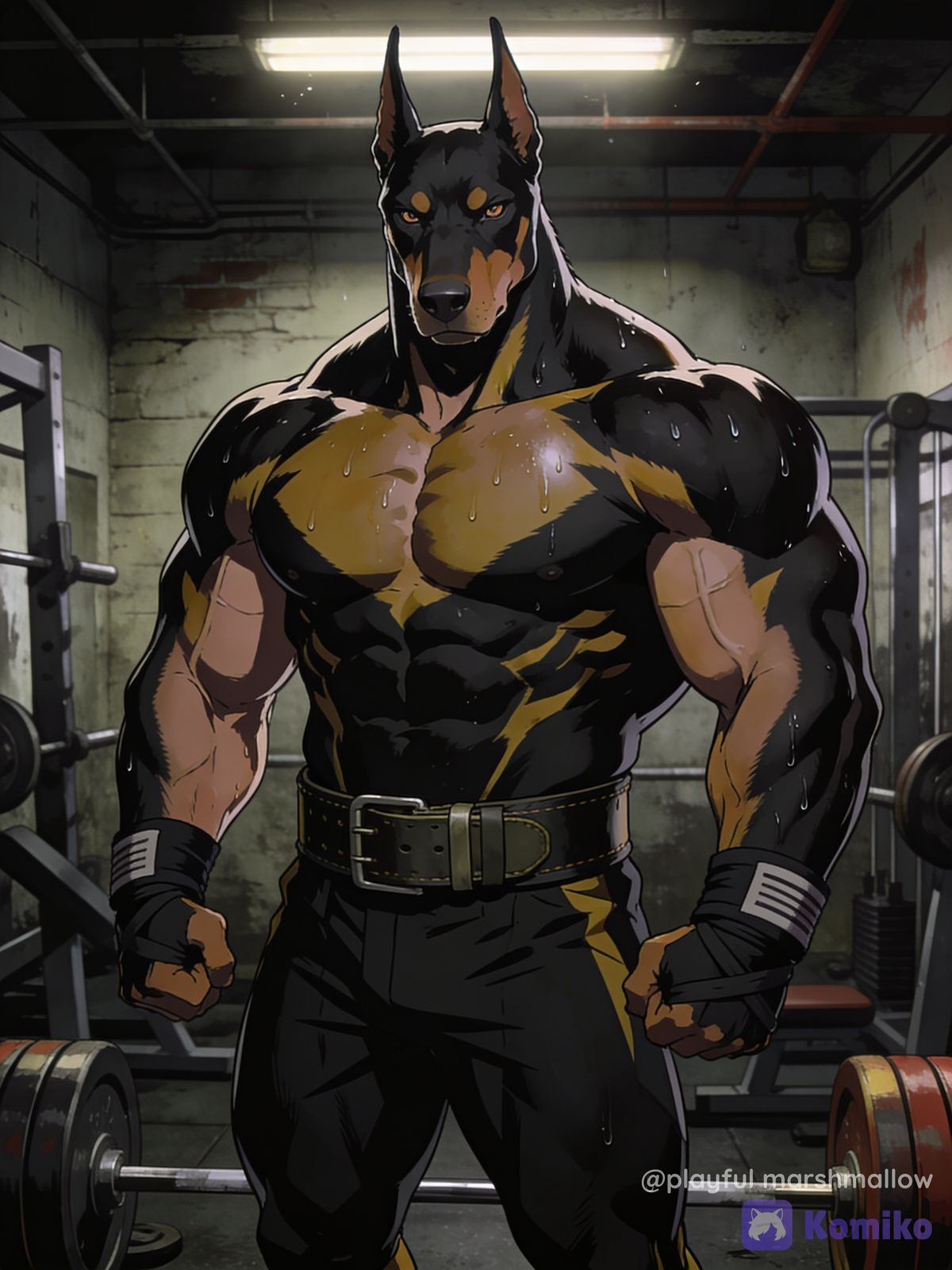 The "Doberman Bodybuilder"