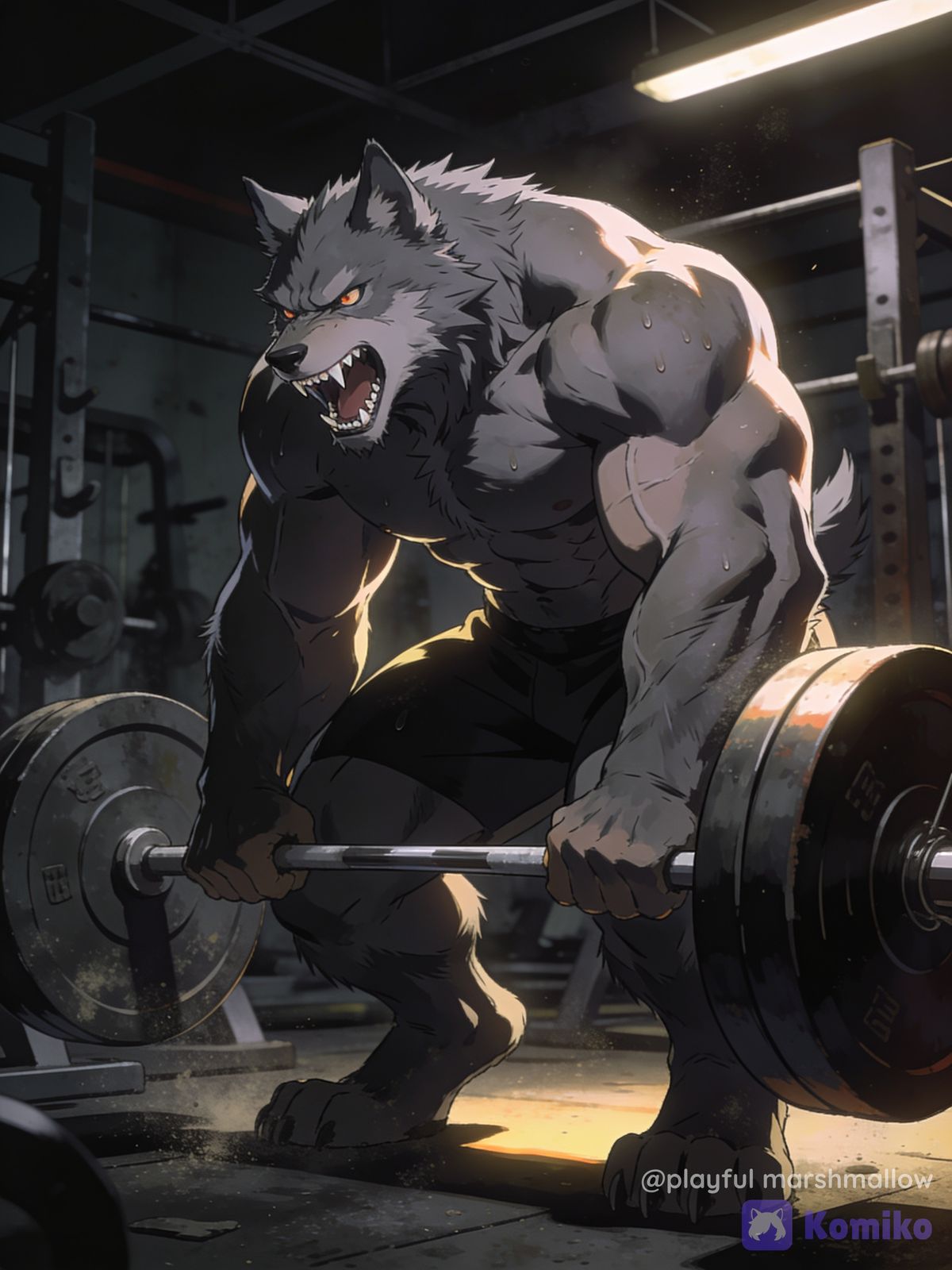 Wolf Weightlifter