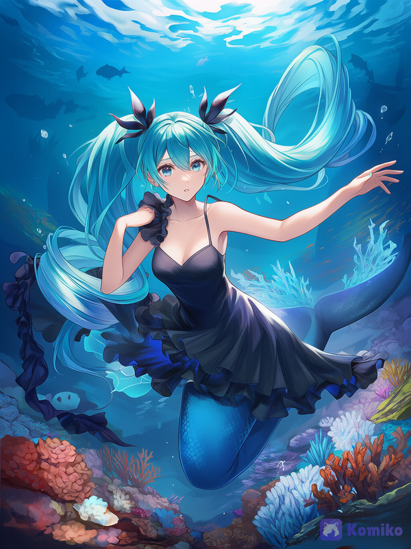 Miku Mermaid Vibes 🧜♀️🌊
