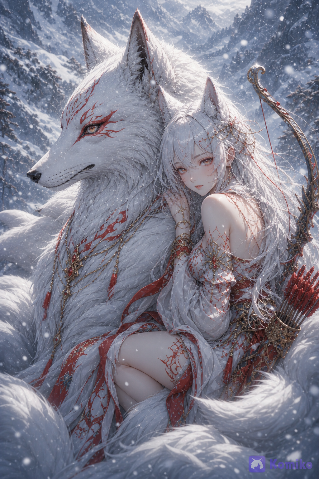 Snow Fox Rider 🤍