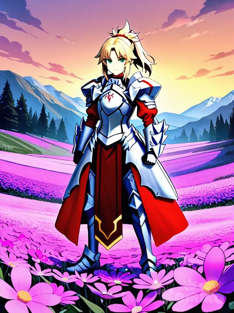A beautiful field for a beautiful knight 