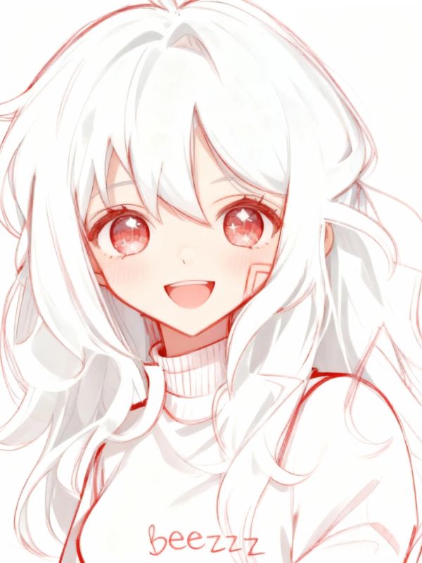 Anime dễ thương, tóc trắng