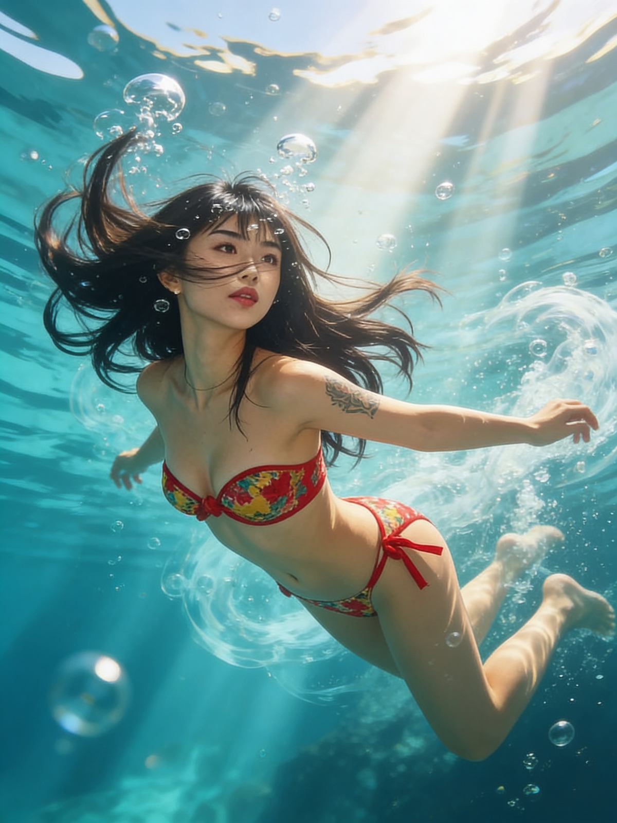 Pretty diver