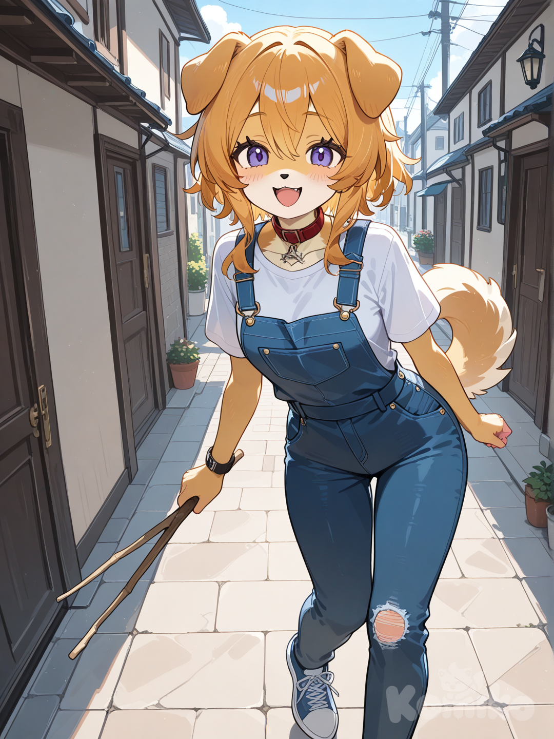 I got the stick!