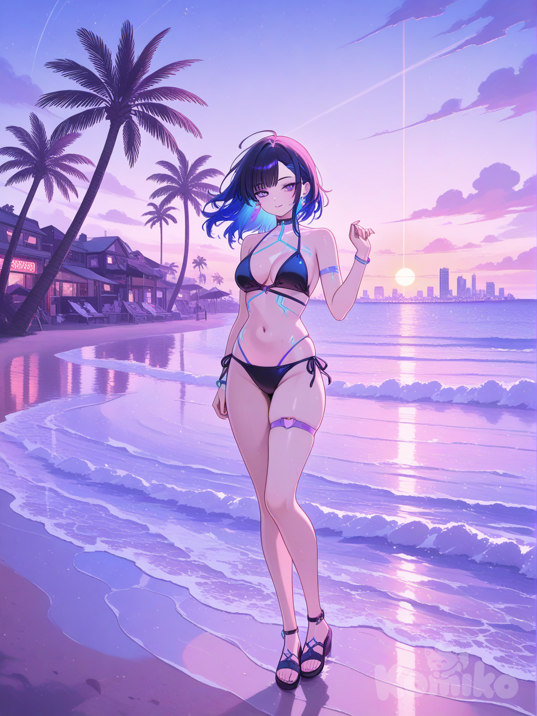 Cyberpunk beaches