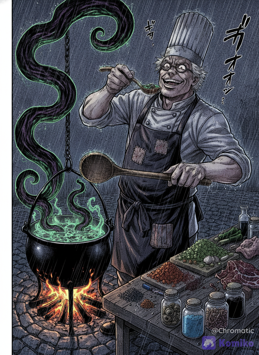 The dark Cook