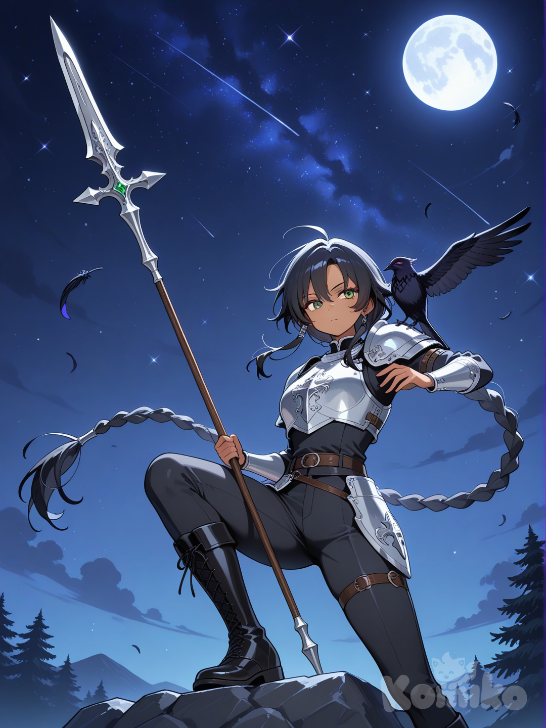 braids and raven
