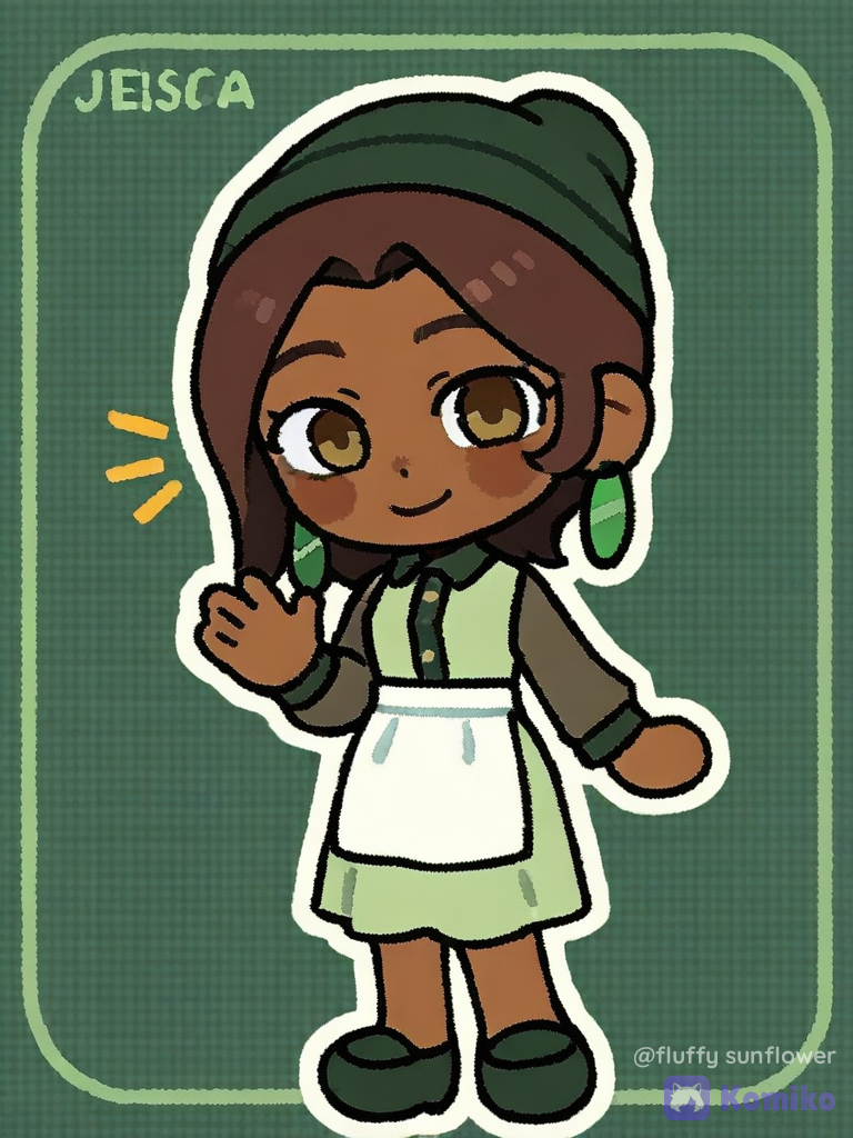 Jeisca y su hola kawaii 💚