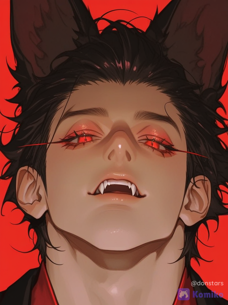 Wolf Boy Red Eyes 🐺❤️