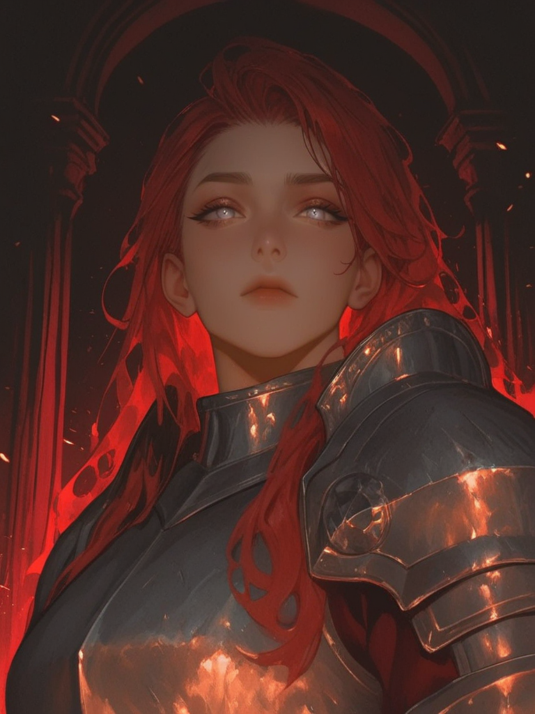 fiery knight