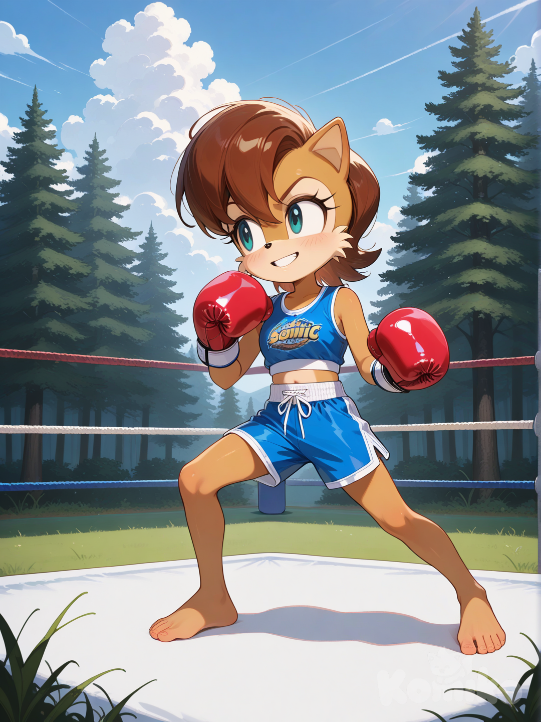 Sally acorn boxing champ 