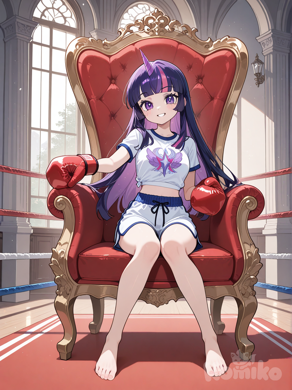 Princess Twilight sparkle boxing champ