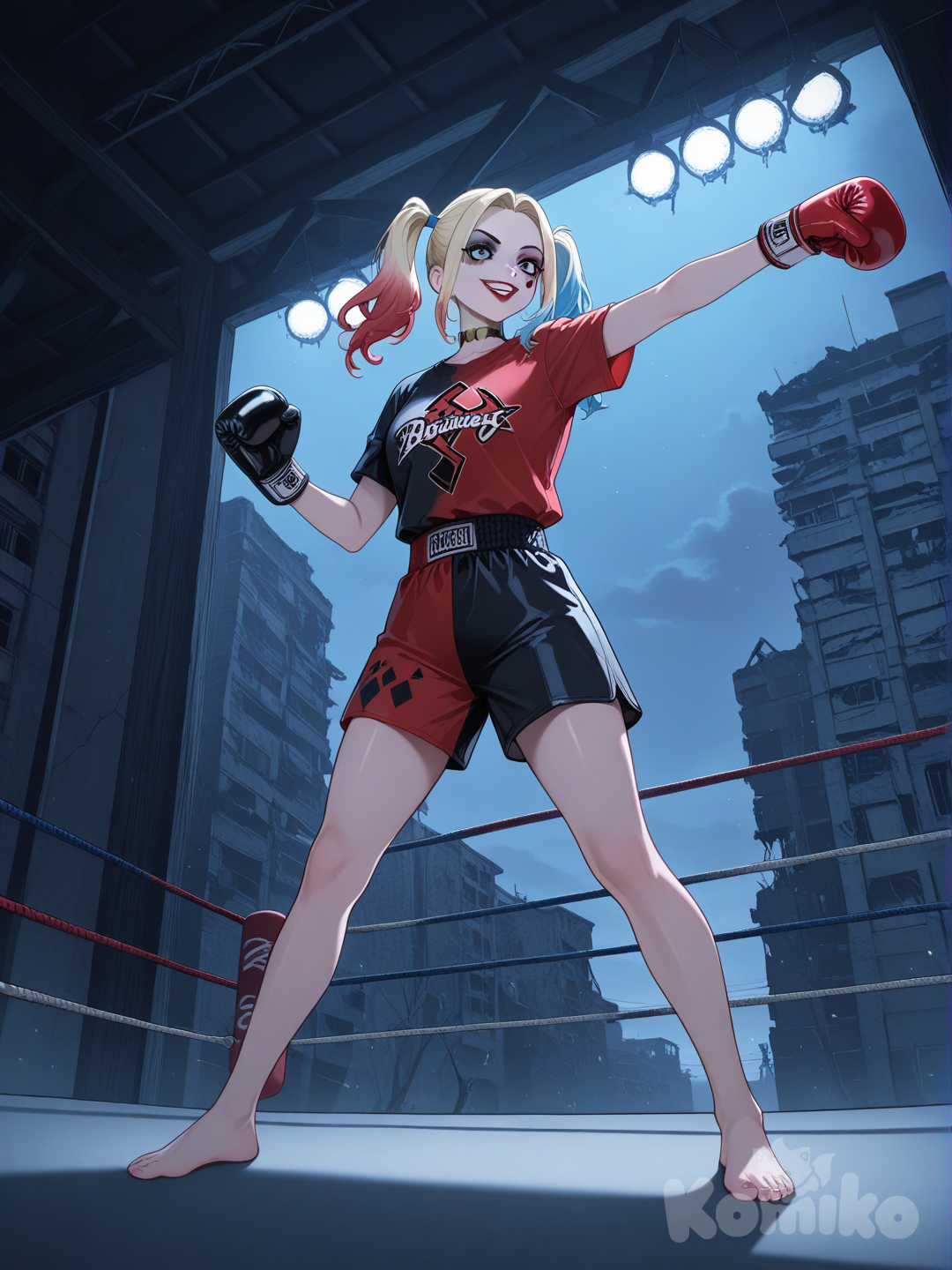 Harley quinn boxing champ 