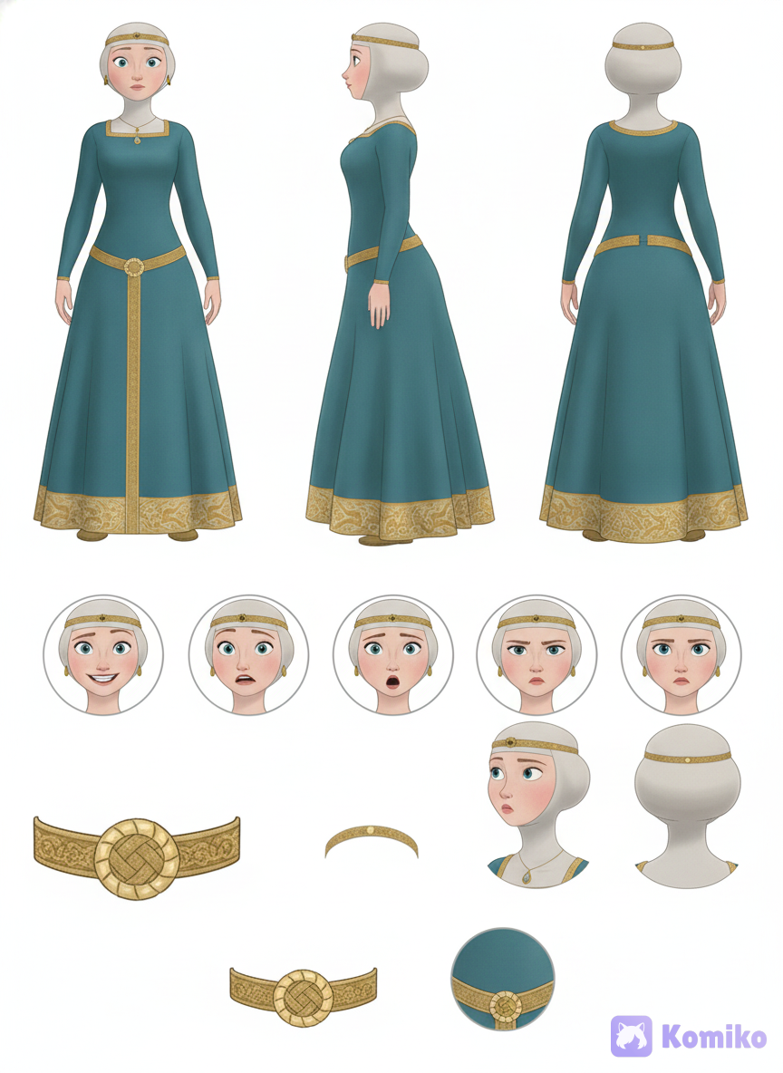 Merida (Disney) character sheet