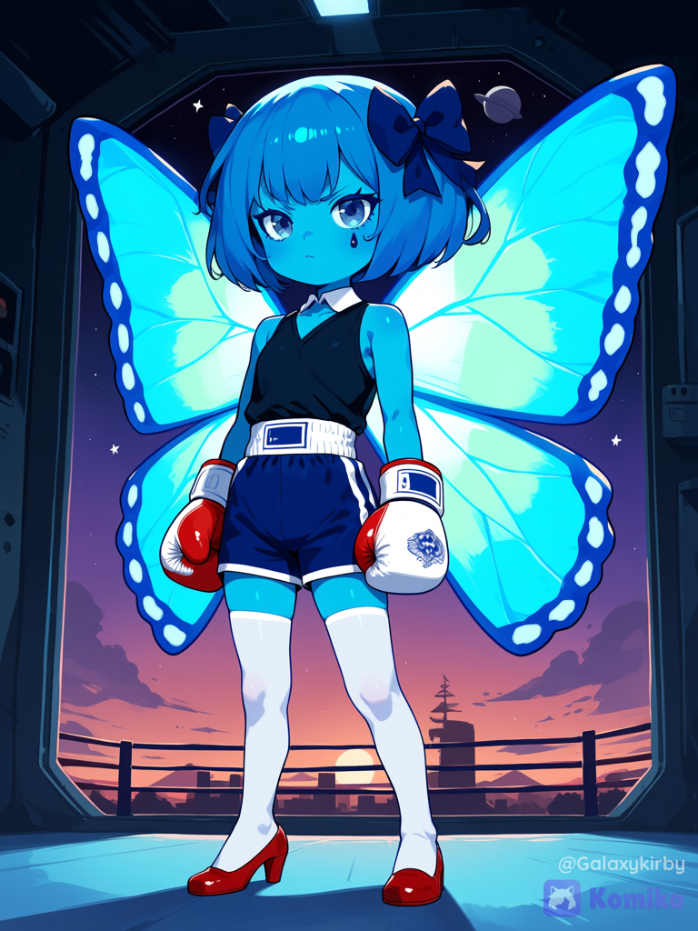 Aquamarine boxing champ