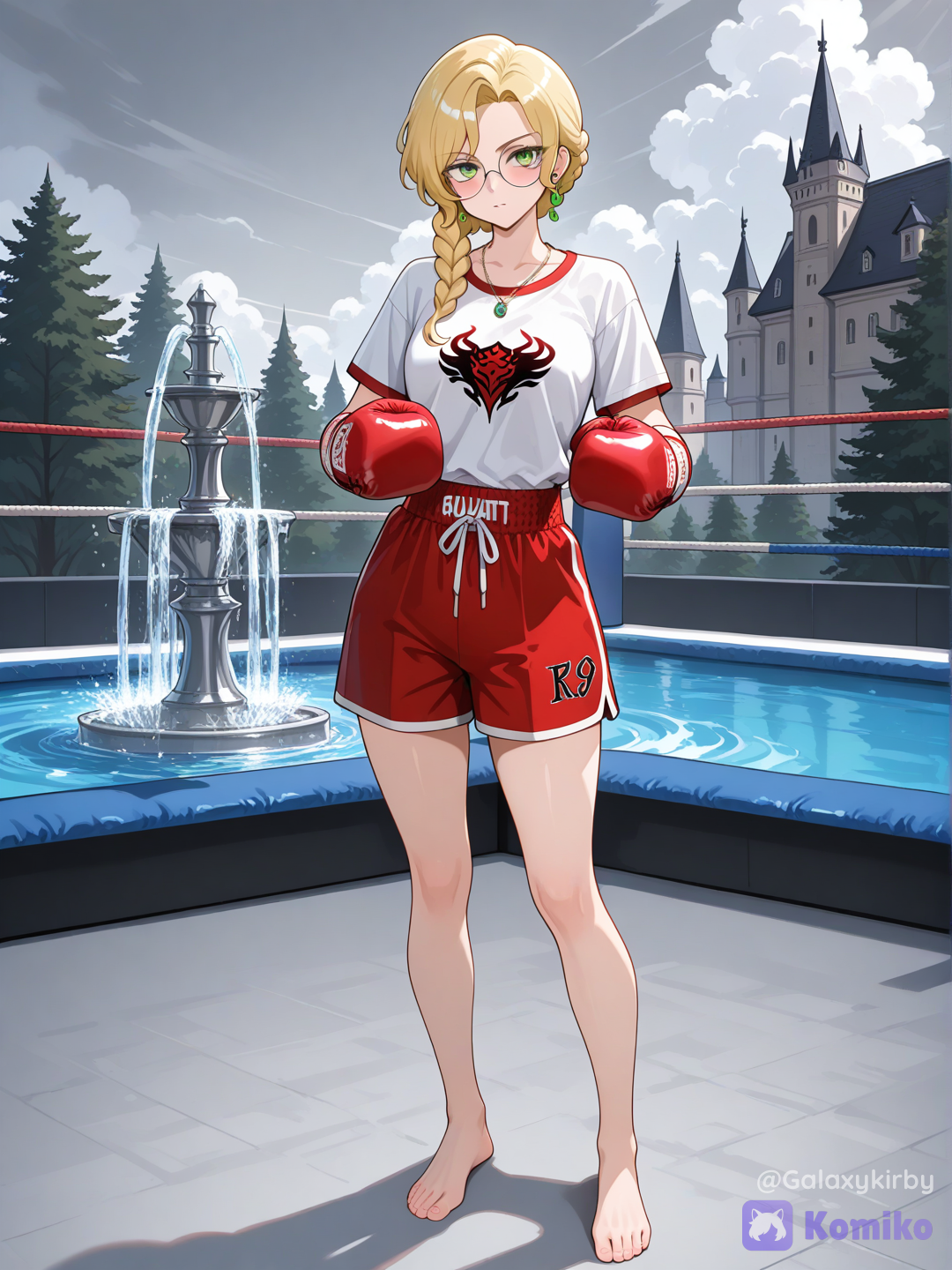 Glynda goodwitch (rwby) boxing champ
