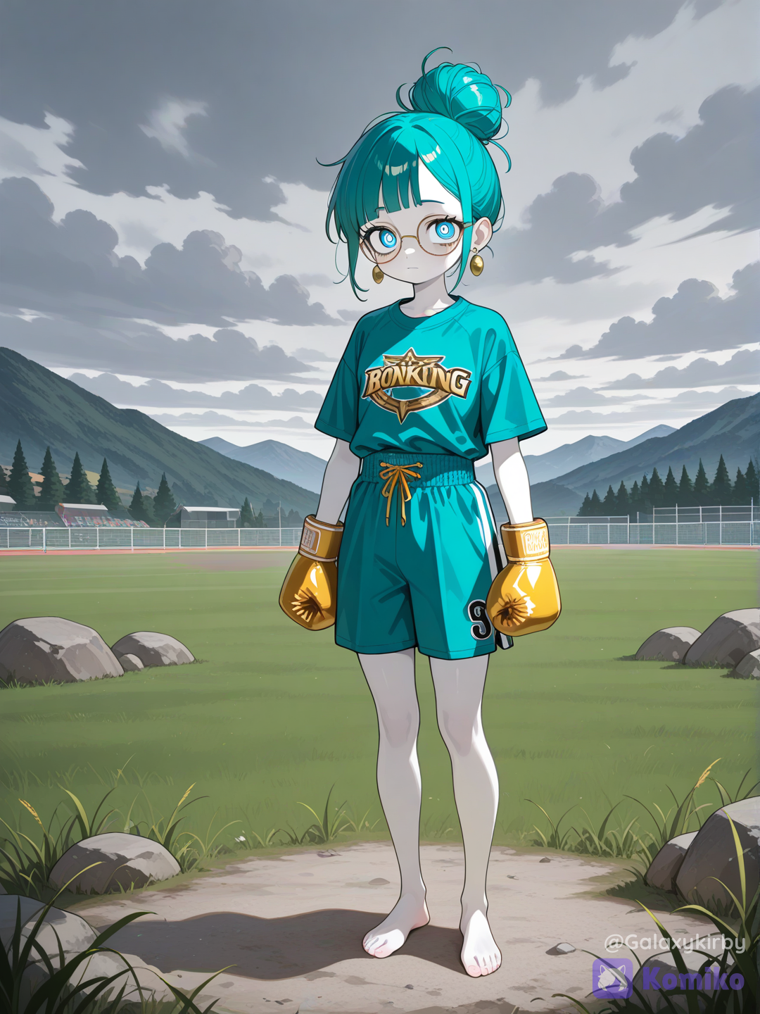 Cloudy quartz boxing champ