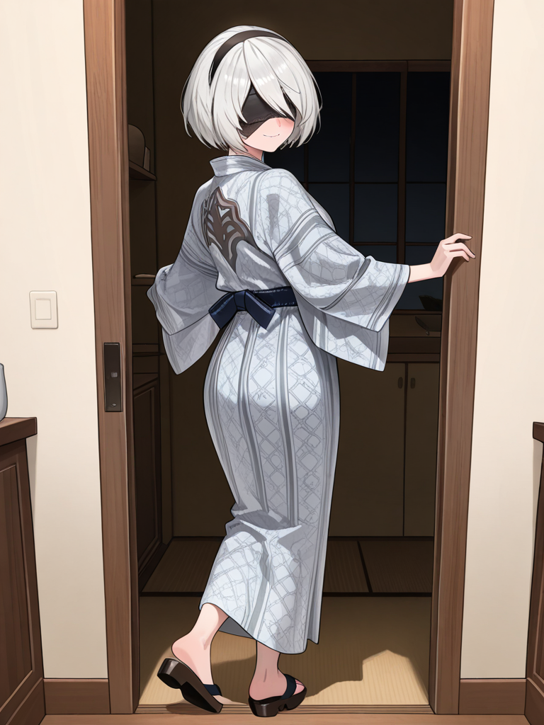 2B en yukata 🎇🎇