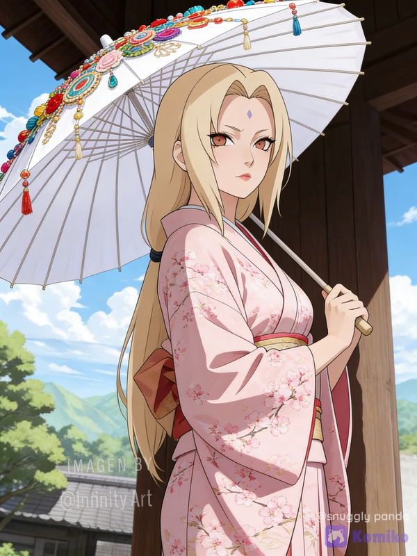 Tsunade en kimono