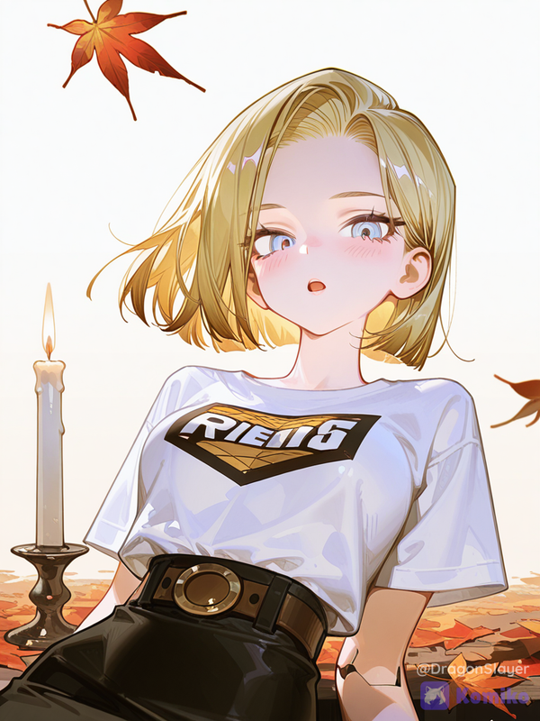 Android 18 en otoño 🍂✨