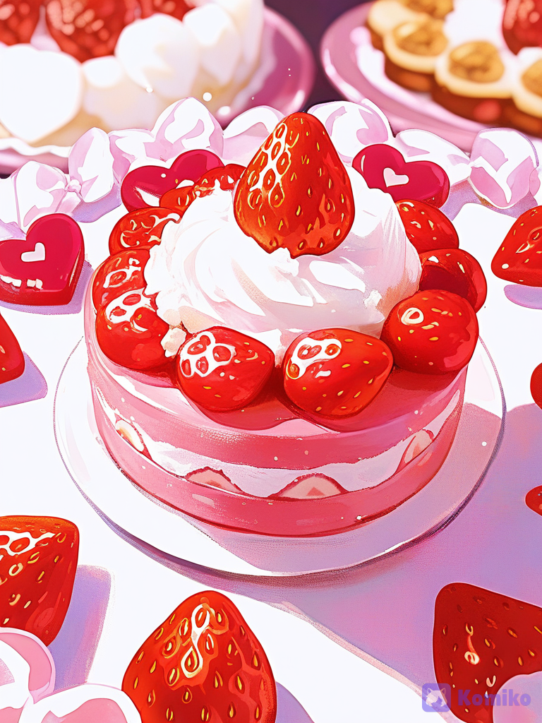 Gâteaux fraises trop kawaii 🍓✨