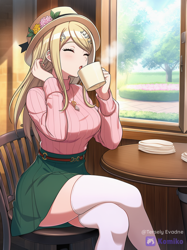 Akamatsu Kaede went to the Cafe.