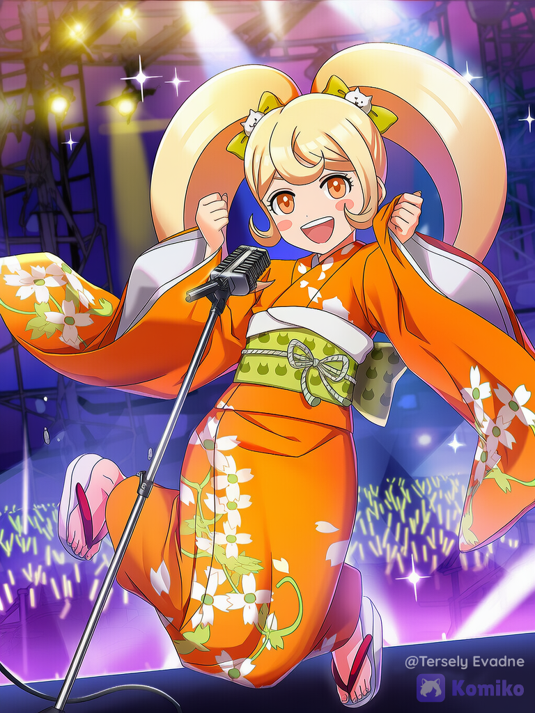 Hiyoko's performance on stage.