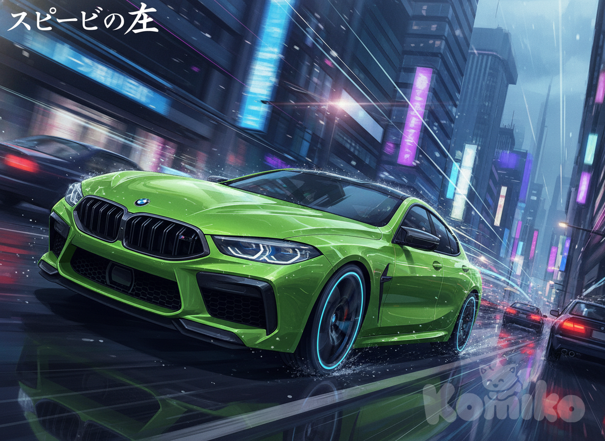 BMW M8 Gran Coupe , green color
