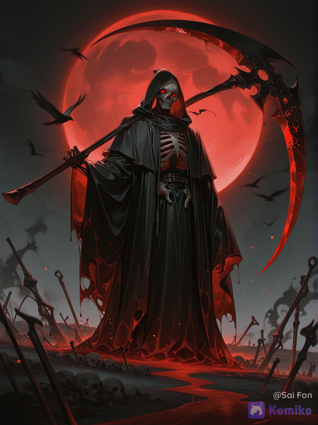 The grim reaper is coming.