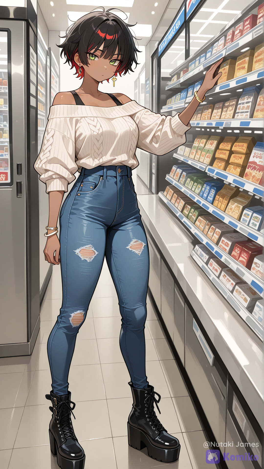 Tiana Goes for Shopping for Dinner with her husand