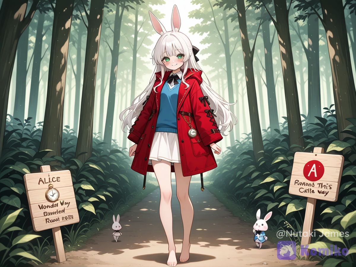 The White Rabbit (or Alice's guide) Making it home after being a guide for Alice