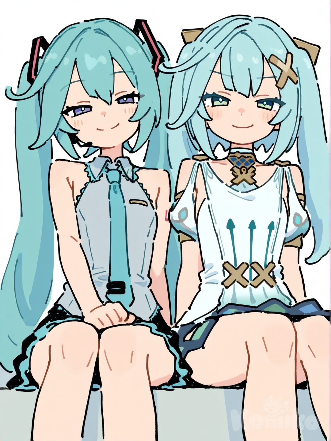 Miku and Faruzan 