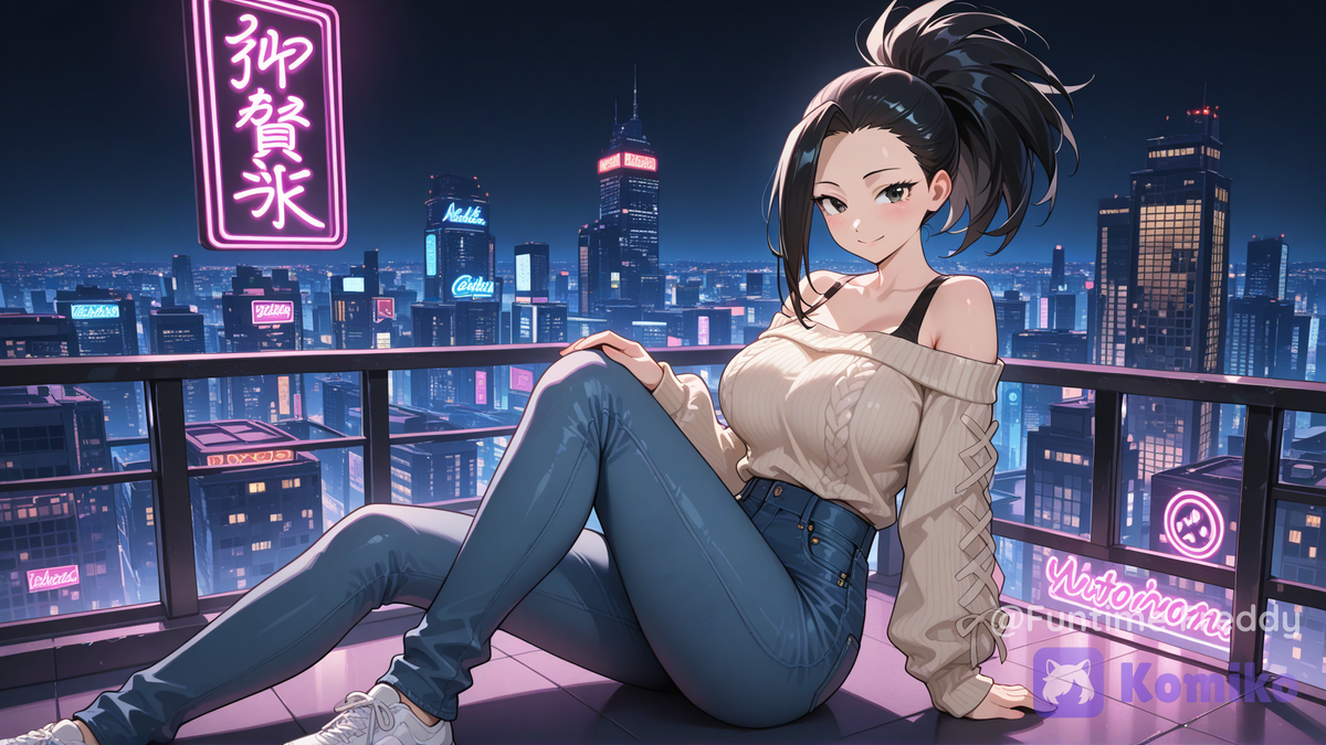 chilling at neon city