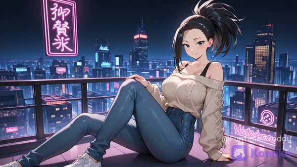 chilling at neon city