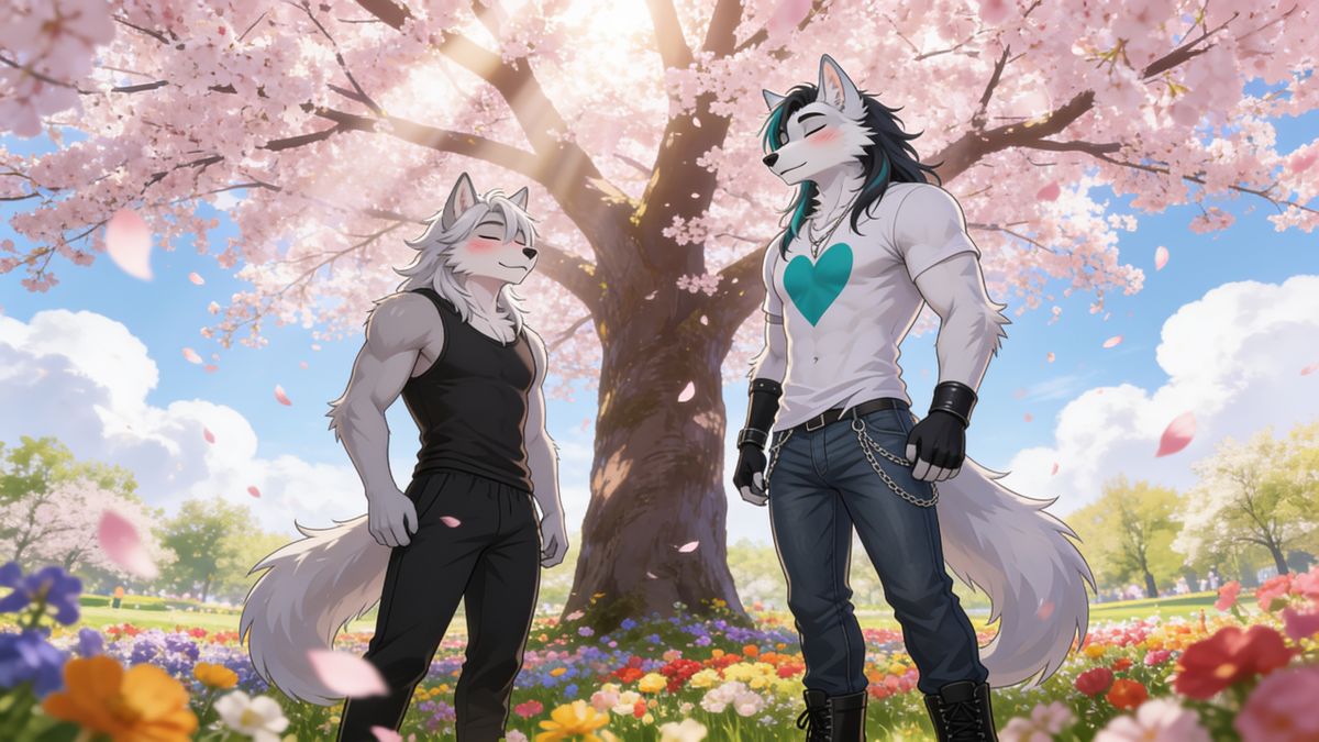 Jin & Kai meet for a spring date.